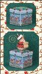 Just Nan 8Tiny reindeer Cube  Cross Stitch Chart and embellishments 